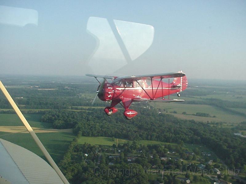 1934 Waco YKC NC14703 & 1935 Waco YKC-S formation.JPG - Doug  Parson's 1934 Waco YKC NC14703